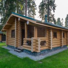 Срубы бань из оцилиндрованного бревна